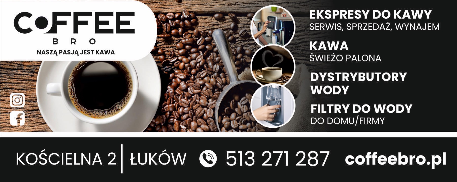 Coffee Bro – ekspresy, kawa, dystrybutory i filtry do wody